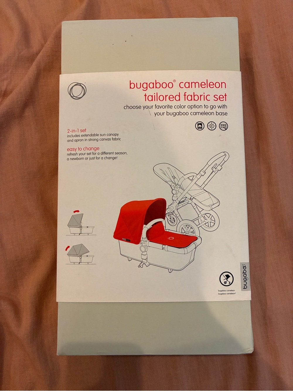 New in Box Bugaboo Cameleon 3 Tailored Fabric Set